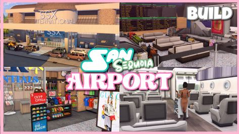 san sequoia international airport ✈️ | download The Sims 4 Airport Cc, Sims 4 Animated Objects, Sims 4 Airport Build, Sims 4 Airport Cc, Sims 4 Airport, Sims Cc Folder, Poland Spring Water, San Sequoia, The Sims Cc