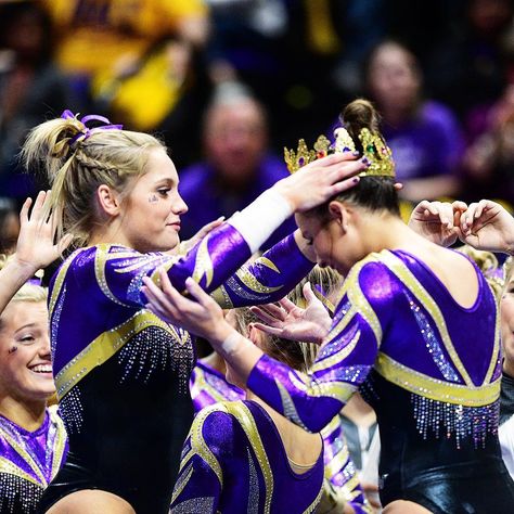 LSU Gymnastics on Instagram: “Victory. ✨” Lsu Gymnastics Aesthetic, Gymnastics Pics, Lsu Gymnastics Leotards, College Gymnastics, Lsu Gymnastics, Women's College Gymnastics, Gymnastics Leos, Mary Lou Retton Gymnastics, Cal Bears