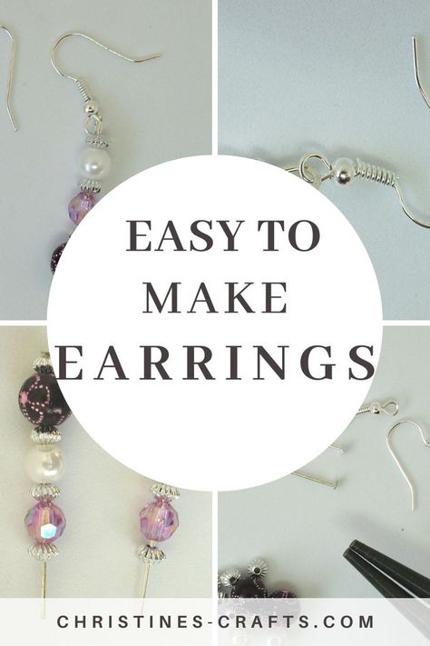 Easy Jewelry Making Ideas, 2022 Jewelry, Making Jewelry For Beginners, Diy Jewelry Making Tutorials, Jewelry Making Business, Beaded Earrings Diy, Easy Jewelry, Jewelry Making Earrings, Easy Diy Jewelry