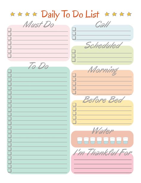 Stay on track and get more done everyday with a free printable Daily To Do List. Find the perfect Daily To Do List for you, many options to choose from! Planer Organisation, Daily Planner Printables Free, To Do List Printable, To Do Planner, Daily To Do List, Home Binder, To Do Lists Printable, Home Management Binder, Daily Calendar