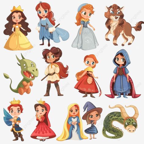 fairy tale characters cartoon set fairy tale enchanted witchcraft png Botanical Vector, Characters Cartoon, Fairy Tale Characters, Transparent Image, Png Transparent, Free Png, Png Image, Fairy Tale, Enchanted