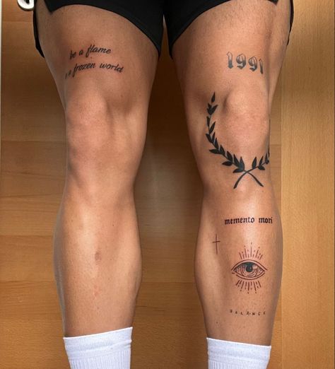 Men’s Tattoo On Knee, Men’s Inner Arm Tattoos, Simple Men Forearm Tattoo, Guy Friendship Tattoos, Bird Tattoo On Neck For Men, Men’s Tattoos Aesthetic, Men’s Knee Tats, Tattoos That Represent Mom, Aesthetic Men’s Tattoos