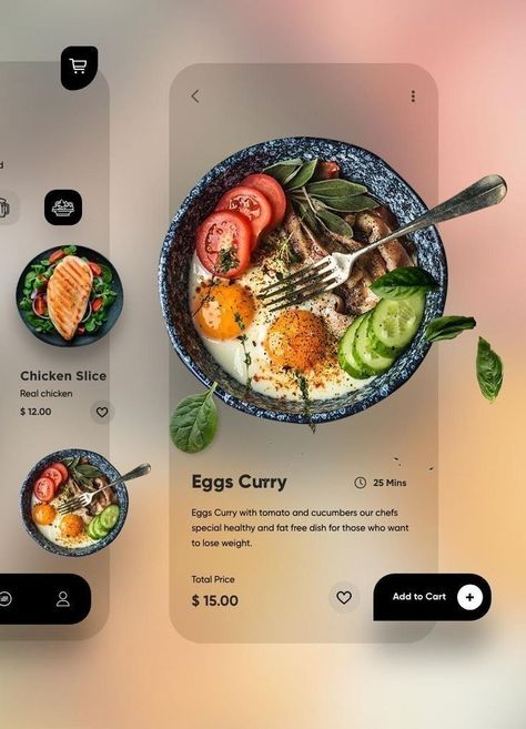 Japanese Ux Design, Food Ui Design, Blog Ui Design, Food App Ui Design, Food App Design, Ui Design Ideas, Ux Ui Design Inspiration, Blogs Design, Application Ui Design