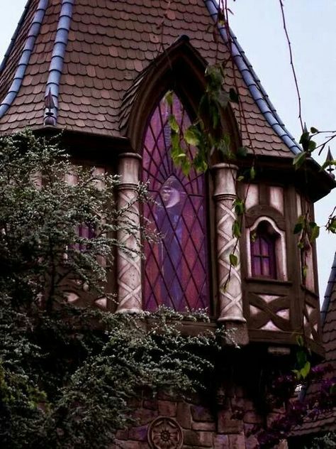 disneyland I think Witch Cottage, Season Of The Witch, Witch House, Dream House Decor, My New Room, House Inspo, Stained Glass Windows, Future House, Glass Window