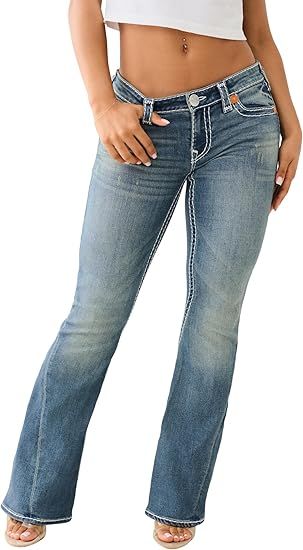 True Religion Women's Joey Low Rise Flare Super T​ at Amazon Women's Jeans store True Religion Jeans Women, Jeans Store, Timeless Dress, True Religion Jeans, Low Rise Jeans, Chic Accessories, Amazon Women, True Religion, Elegant Woman