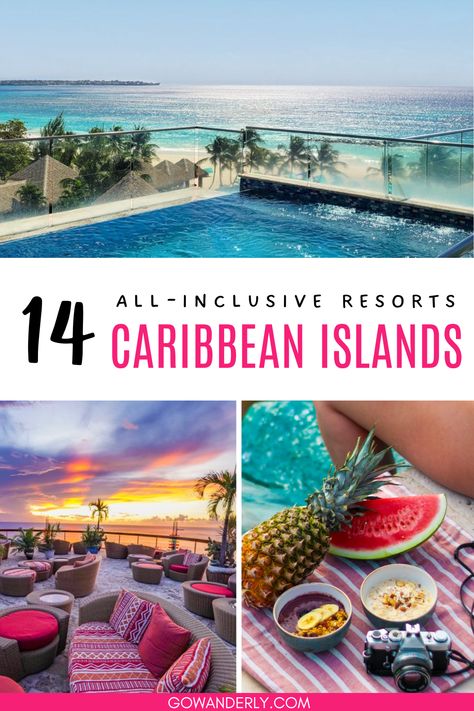 14 top all-inclusive resorts on Caribbean islands, perfect for a dream vacation. Caribbean Vacation All Inclusive, Best Carribean Vacation All Inclusive, All Inclusive Carribean Resorts Adults, Aruba All Inclusive Resorts, Best All Inclusive Resorts For Adults, Best Caribbean All Inclusive, Carribean Resorts, Best Tropical Vacations, Best Caribbean Islands