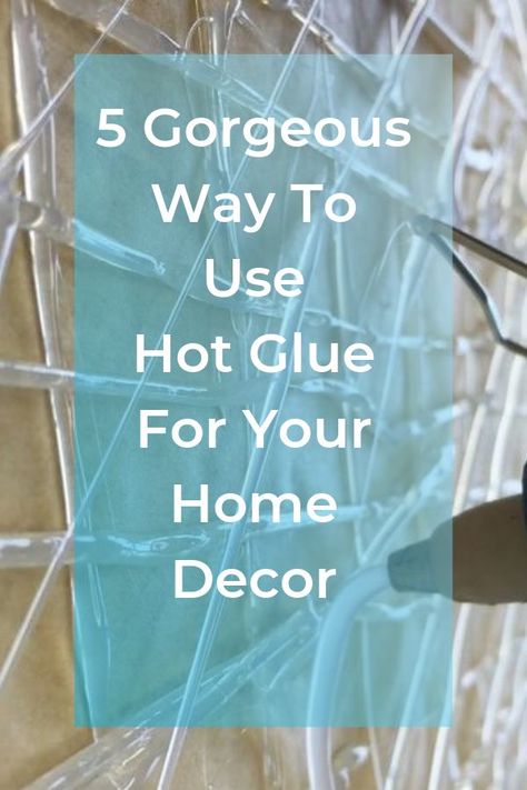 Hot Glue Stencil, Crafts With Hot Glue, Hot Glue Art, Make Your Own Stencils, Glue Stick Crafts, Diy Glue, Glue Art, Watercolor Fabric, Glue Sticks