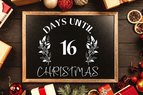 16 Days Until Christmas, Countdown Christmas, Days Till Christmas, 17 Day, Days Until Christmas, Svg Christmas, Christmas Countdown, Home Office Design, Lithuania