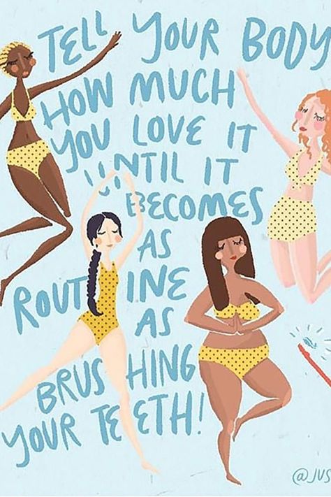 Body-Positive Drawings and Quotes From Just, Girl. Project Just Girl, Image Positive, Body Image Art, Body Positive Quotes, Body Positivity Art, Art Poetry, Girl Empowerment, Body Acceptance, Positive Body Image