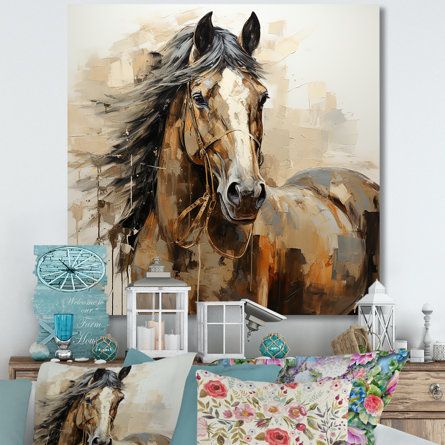 Horses Wall Decor, Horse Wall Art, Horse Portrait, Silver Picture Frames, Black Picture Frames, Picture Frame Wall, Unique Aesthetic, Canvas Home, Beautiful Wall Art