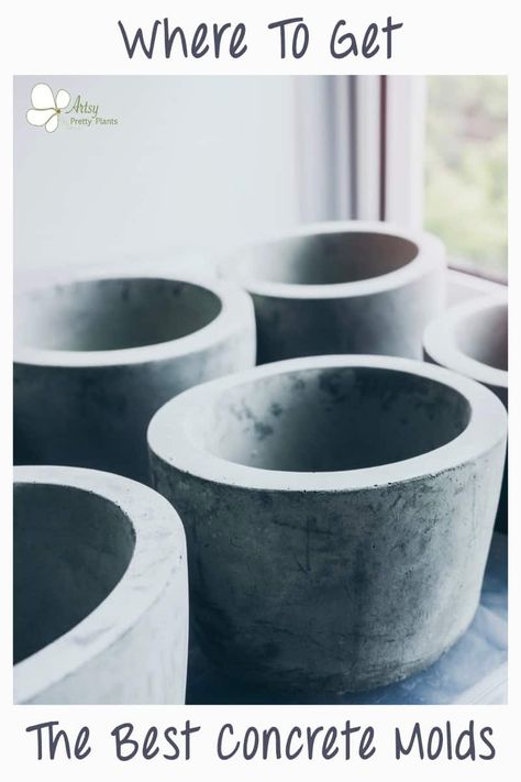 Concrete Pot Molds, Concrete Planter Molds, Concrete Molds Diy, Cement Furniture, Cement Projects, Concrete Plant Pots, Concrete Mold, Diy Concrete Planters, Concrete Bowl