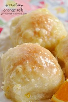 Orange Rolls, Biscuit Rolls, Bread Recipes Homemade, 21 Day Fix, Breakfast Dishes, Bread Dough, Trifle, Rhodes, Dumplings