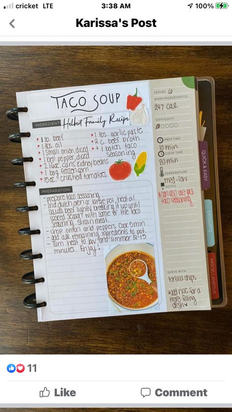 Recipe Journal Ideas Layout, Family Recipe Book Ideas, Recipe Journal Ideas, Scrapbook Recipe Book, Cottagecore Recipes, Homemade Recipe Books, Recipe Book Design, Diy Cookbook, Yummy Pasta