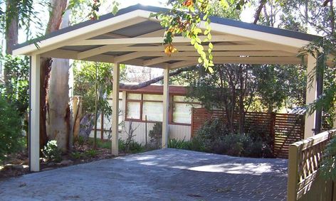 Free Standing Carport, Dutch Gable, Dutch Gable Roof, Building A Carport, Gable Roof Design, Pergola Carport, Double Carport, House Fence Design, Add Value To Your Home