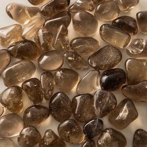 Grounding Energy, Dark Autumn, Zodiac Capricorn, Minerals And Gemstones, Beige Aesthetic, Tumbled Stones, Crystals Minerals, Smoky Quartz, Negative Energy