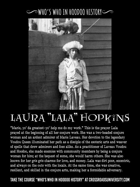 Laura "Lala" Hopkins Hoodoo Priestess, Hoodoo Art, Hoodoo Woman, Hoodoo Heritage Month, Hoodoo Aesthetic, Conjure Woman, African Traditional Religions, Marie Laveau, Voodoo Priestess