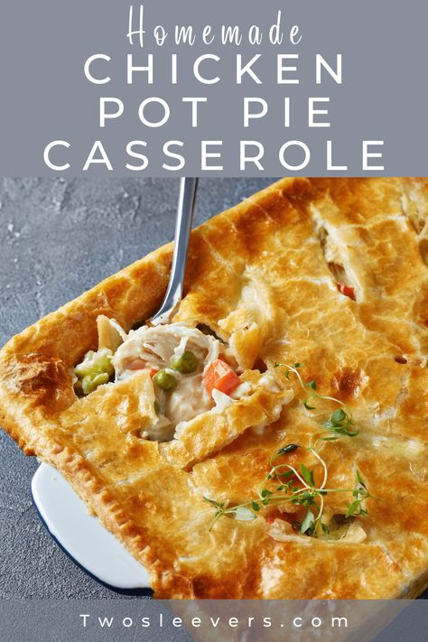 Individual Chicken Pot Pies, Easy Chicken Pot Pie Recipe, Pot Pie Casserole, Chicken Pot Pie Casserole, Homemade Chicken Pot Pie, Chicken Pot Pie Recipe, Pot Pie Recipe, Easy Chicken Pot Pie, Chicken Pie