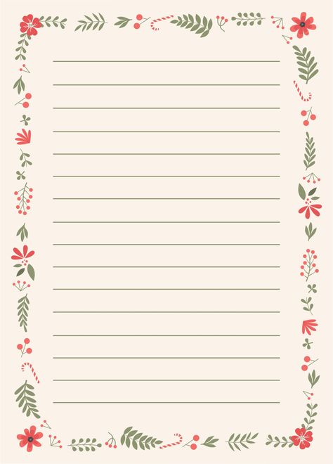 Christmas Note Paper, Holiday Letterhead, Christmas List Template, Christmas Writing Paper, Christmas Letterhead, Christmas Letter Template, Letterhead Paper, Santa Letter Template, Santa Letter Printable