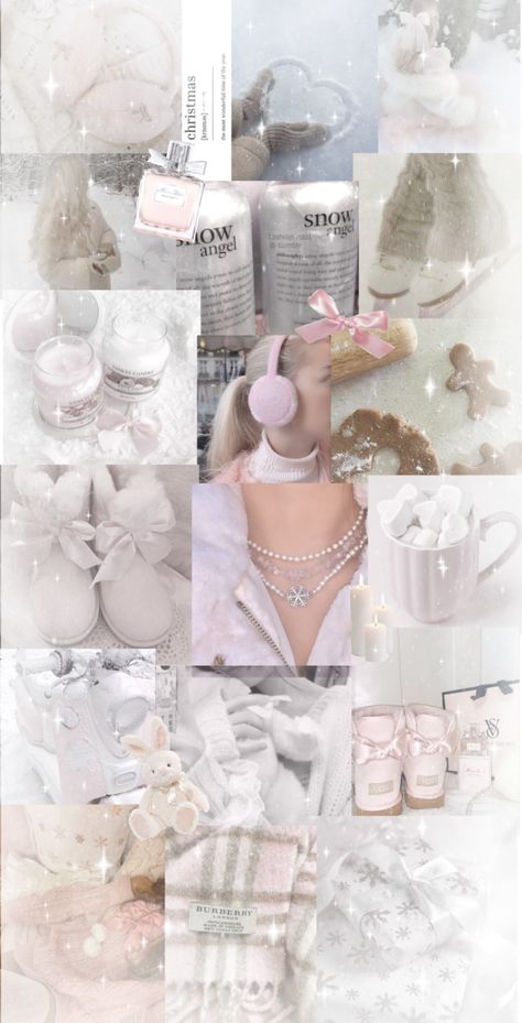 Winter Pastel Aesthetic, Winter Pink Wallpaper, Snowy Christmas Aesthetic, Pink Girl Aesthetic, Bedroom Coquette, Room Coquette, Pfp Coquette, Coquette Bedroom, Nails Coquette