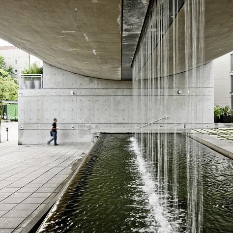 Waterfall Building, near Granville Island - another great creation by Arthur Erikson. (Photo credit: Scott Norsworthy http://www.flickr.com/photos/scottnorsworthy/) Water Building Architecture, Building Waterfall, House Water Feature, Waterfall Interior, Interior Waterfall, Arthur Erickson, Waterfall Building, Waterfall Ideas, Water Architecture