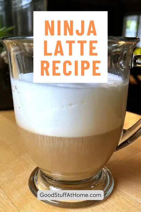 Latte recipe for the Ninja Hot & Cold Brewing System Ninja Specialty Coffee Recipes, Ninja Espresso & Coffee Barista System Recipes, Ninja Dual Brew Coffee Recipes, Ninja Luxe Cafe Recipes, Ninja Dual Brew Recipes, Ninja Coffee Recipes, Ninja Dualbrew Pro Coffee Recipes, Ninja Specialty Coffee Maker Recipes, Ninja Coffee Maker Recipes