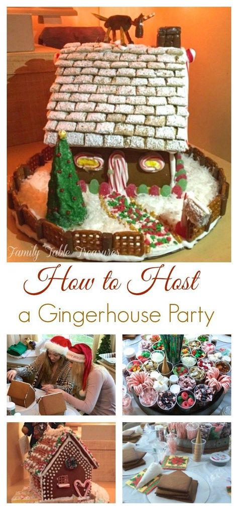 Gingerbread Glue, Graham Cracker Gingerbread, Gingerbread House Party, Graham Cracker Gingerbread House, Easy Gingerbread House, Homemade Gingerbread House, Gingerbread House Candy, Gingerbread House Recipe, Cool Gingerbread Houses