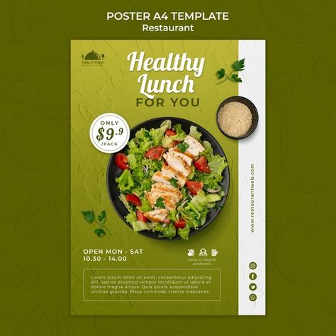 Burger Restaurant Design, Retro Burger, Jeremiah 2911, Ascot Outfits, Healthy Restaurant Food, Balanced Plate, Restaurant Poster, Health Fair, Healthy Restaurant