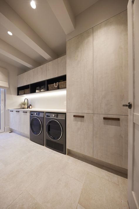 Inside The Block 2023 Kitchens, Butler's and Laundry Reveals: Beautiful Zones that Lacked Usability 21 Laundry Layout, Collect Seashells, Bali Houses, The Block 2023, Laundry Room Dimensions, Modern Laundry Room, Laundry Cabinets, Laundry Room Layouts, Laundry Design