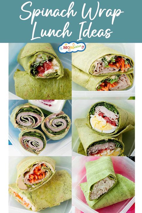 different spinach wrap recipes Spinach And Herb Tortilla Wrap Recipes, Spinach Tortilla Wraps Lunch Ideas, Spinach Herb Wrap Recipes, Easy Cold Wraps For Lunch, Chicken Spinach Wrap Recipes, Spinach Wrap Ideas Lunches, Turkey Lunch Wraps, Spinach Wraps Recipes, Lunch Wraps Healthy