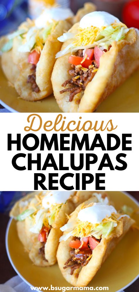 Mexican Chalupas, Chalupas Recipe, Mexican Chalupas Recipe, Chalupa Recipe, Soft Tacos Recipes, Homemade Mexican, Soft Tacos, Hispanic Food, Mexican Food Recipes Easy