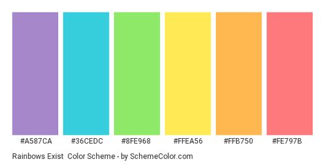 Color Scheme Blue, Palettes Color, Hexadecimal Color, Bright Color Schemes, Pantone Colour Palettes, Rainbow Palette, Hex Color Palette, Color Schemes Colour Palettes, Color Palette Bright