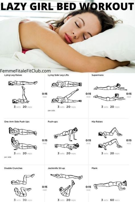 Not feeling like going to far to get your exercise in? Then try these 8 amazing exercises you can do right in your own bed when you're feeling lazy. #exercise #bedworkout #lazygirlworkout #lazyworkout #lowimpact #bedridden #fitness #fitfam #workingonmyfitness #babenation #womenshealth Lazy Girl Workout, Motivasi Diet, Girl Bed, Sixpack Workout, Reduce Thigh Fat, Girl Workout, Bed Workout, Lose Thigh Fat, Laying In Bed