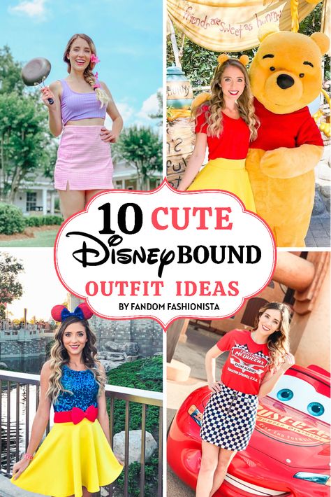 Lularoe Disney Outfits, Disney World Bounding Outfits, Cinderella Outfit Ideas Disney, Family Disney Bounding Outfits, Disney Themed Outfits For Women, Snow White Outfit Ideas, Disney Bounding Couples, Disney Princess Outfit Ideas, Pixar Disneybound