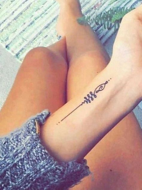 Small Words Tattoo, Wrist Tattoos Girls, Wörter Tattoos, Unique Wrist Tattoos, Yoga Tattoos, Meaningful Tattoo Quotes, Unalome Tattoo, Strength Tattoo, Small Wrist Tattoos