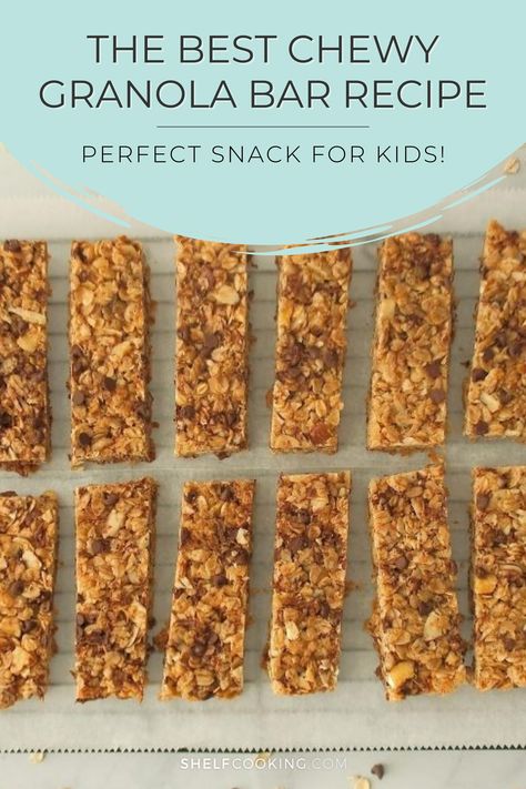 What if we told you that you could make the crispiest, chewiest, yummiest granola bars in as little as 15-minutes? It's true! Today we're sharing the ultimate chewy granola bar recipe. Chewy Granola Bar Recipe, Soft Homemade Granola Bars, Homage Granola Bars, Freezer Granola Bars, Simple Granola Bars, Granola Bars With Quick Oats, Crunchy Granola Bars, Granola Bar Storage Ideas, Homemade Chewy Granola Bars