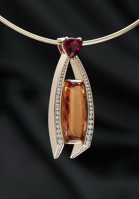 Imperial Topaz Jewelry, Bijoux Art Deco, Imperial Topaz, Topaz Jewelry, Accessories Silver, Jewels Rings, Diamond Jewelry Designs, Familia Real, Necklace Accessories