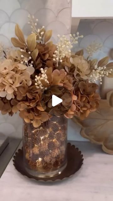 Mini Pinecones, Lighted Centerpieces, Sunday Inspiration, Fall Festivities, Fall Florals, Pine Cone Crafts, Fall Centerpiece, Easy Fall, Fall Table