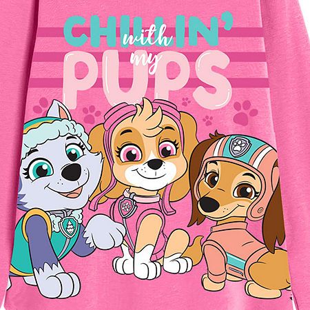 She'll love wearing this Xtreme toddler girls' long-sleeve t-shirt featuring a playful Paw Patrol graphic design. It's made from a jersey cotton-blend to ensure she feels comfortable and features a regular-fit and a classic crew neckline, making it ideal for playtime or casual outings. Character: Paw PatrolClosure Type: Pullover HeadFit: Regular FitNeckline: Crew NeckSleeve Length: Long SleeveFiber Content: 65% Polyester, 35% CottonFabric Description: JerseyCare: Machine Wash, Tumble DryCountry… Paw Patrol T Shirt, Paw Patrol Shirt, Tops Graphic, Girls Long Sleeve, Paw Patrol, Toddler Girls, Play Time, Crew Neckline, Toddler Girl