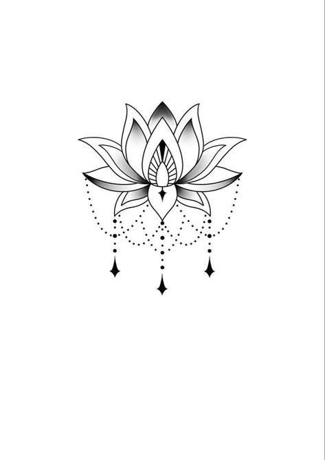 Simple Lotus Flower Tattoo Design, Cover Up Tattoo Design, Simple Lotus Flower Tattoo, Simple Mandala Tattoo, Tato Mandala, Mandala Tattoos For Women, Simple Compass Tattoo, 40 Tattoo, Lotusblume Tattoo