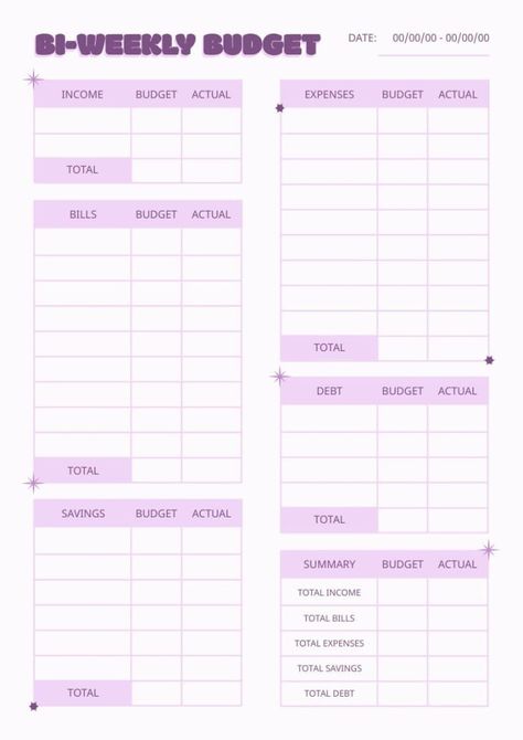 Pastel Cool Bi-weekly Budget Planner 2 Week Budget Plan, Biweekly Paycheck Budget Template, Biweekly Budget Printable Free, Bi Weekly Budget Printable Free, Bi Weekly Budget Template, Goodnote Paper, Budget Planner Biweekly, Bi Weekly Budget Planner, Biweekly Budget Template