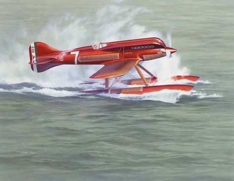 Schneider Trophy, Flying Ship, Amphibious Aircraft, Float Plane, Air Race, Airplane Art, Flying Boat, Speed Racer, Aircraft Art