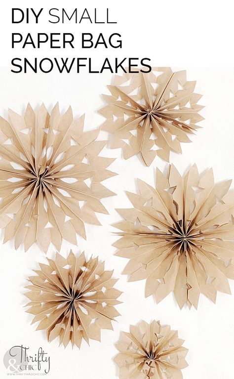 diy small paper bag snowflake, how to make small paper bag stars, small paper bag snowflake tutorial, diy paper christmas crafts, paper craft ideas for christmas, 5 minute crafts Paper Christmas Crafts, Paper Bag Stars, Paper Bag Snowflakes, Bag Snowflakes, Craft Ideas For Beginners, Paper Bag Flowers, Snowflake Tutorial, Paper Snowflakes Diy, Christmas Party Activities