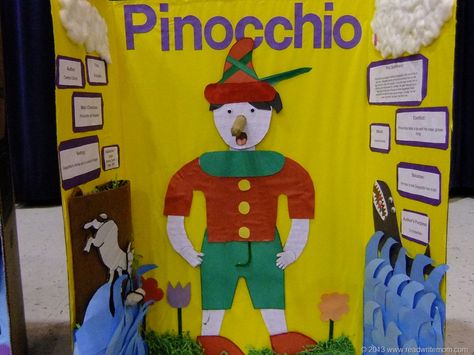 Pinocchio Reading Fair Projects, School Book Fair, Reading Fair, Magic Tree House Books, Book Tasting, Book Fairs, Bullentin Boards, Reading Projects, Third Grade Reading