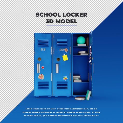 Locker Graphic Design, Locker Template, Back To School Displays, Locker Designs, School Locker, Dynamic Duos, Gym Interior, School Interior, Gym Logo