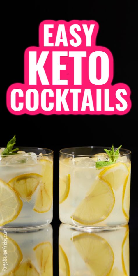 Keto Pina Colada, Low Calorie Alcohol, Low Carb Alcoholic Drinks, Vodka Drinks Easy, Vodka Mixed Drinks, Low Carb Cocktails, Keto Cocktails, Keto Drinks, Keto Holiday