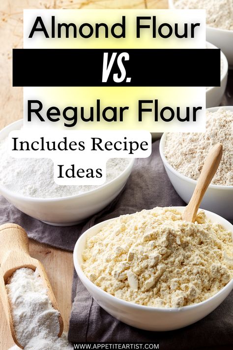 This article compares the health benefits and baking potential of these two popular flours. It also tells you everything you need to know about almond flour. Almond flour is a fantastic replacement for all-purpose flour in any recipe, particularly for the gluten-sensitive population. You can make many creative recipes with almond flour! Almond flour recipes | flour substitute | diet alternatives | flour recipes | all-purpose flour | almond flour benefits | almond flour baking Recipes With Almond Flour, Healthy Flour Alternatives, Almond Flour Substitute, Almond Flour Baking, Almond Flour Bread, Healthy Flour, Almond Bread, Flour Substitute, Almond Flour Cookies