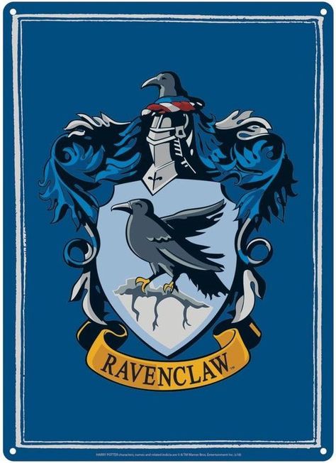 Harry Potter Ravenclaw Crest Tin Sign Poster Ravenclaw Logo, Poster Harry Potter, Harry Potter Knit, Citate Harry Potter, Harry Potter Logo, Art Harry Potter, Harry Potter Iphone, Ravenclaw Aesthetic, Harry Potter Background