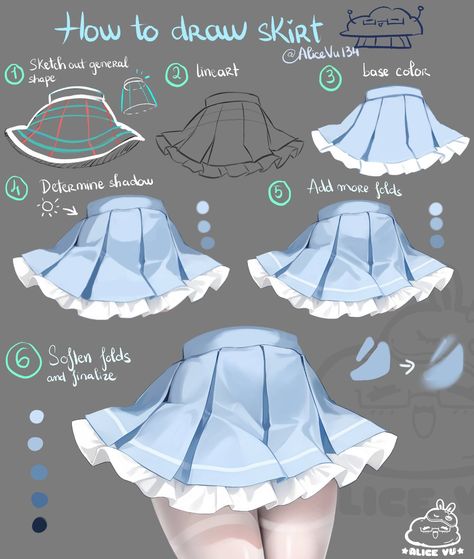 Fabric Drawing Reference, Clothes Shading, Fabric Study, Sketch Board, Anime Skirts, Cloth Ideas, Shading Drawing, Clothes Drawing, V Model