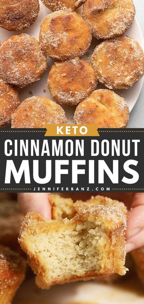 French breakfast puffs for your brunch ideas! This easy breakfast recipe features keto cinnamon sugar muffins. While these Keto Cinnamon Donut Muffins are completely sugar-free, they still taste just like the real thing! Breakfast Puffs, French Breakfast Puffs, Cinnamon Sugar Muffins, Keto Muffin Recipe, Sugar Free Breakfast, Keto Cinnamon, Cinnamon Donuts, Easy Breakfast Recipe, Donut Muffins