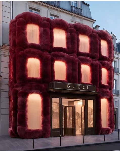 Fashion Window Display, Public Space Design, Holiday Pops, Gucci Store, Parametric Architecture, Baroque Architecture, Mediterranean Homes, Money And Happiness, City Design